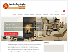 Tablet Screenshot of kaminofenstudio-greulich.de